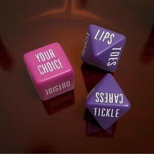 Pink and Purple Dice Set